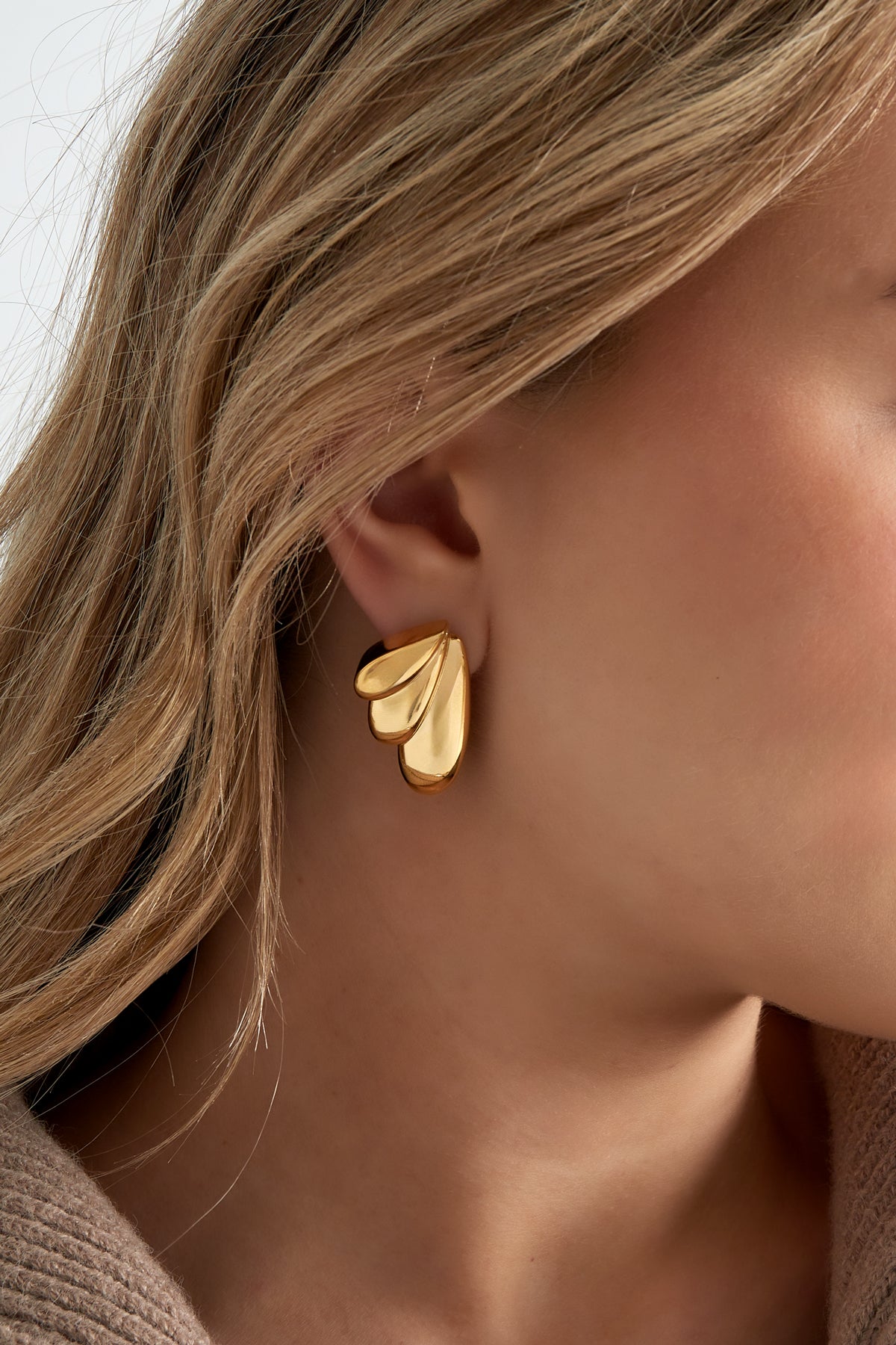 Earrings summer wings - gold
