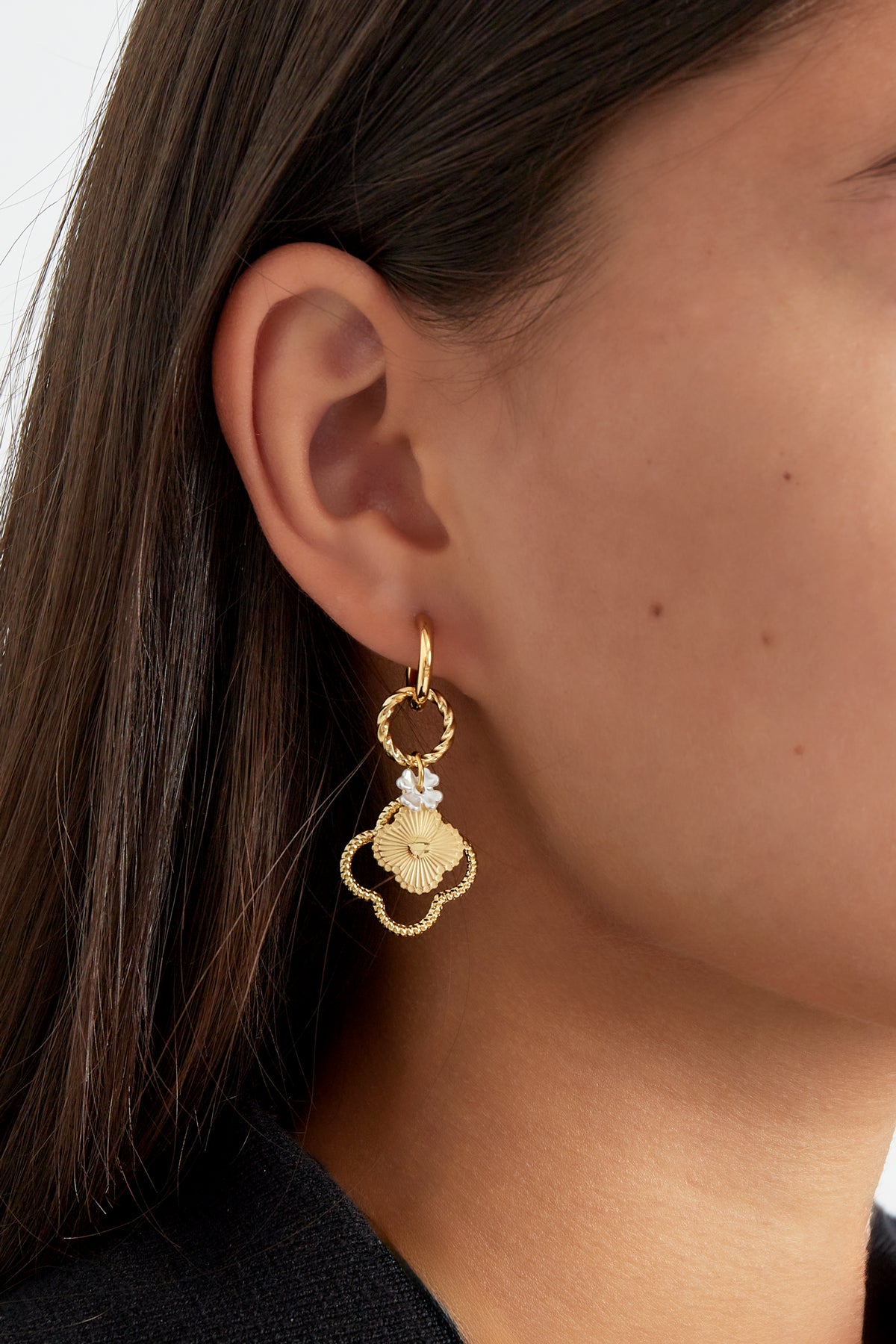 Clover dreams earrings - gold