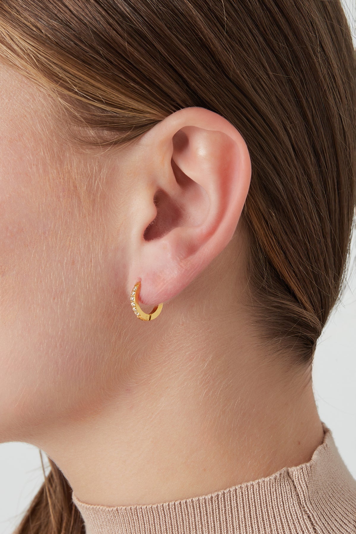 Diamond dazzle earrings - gold