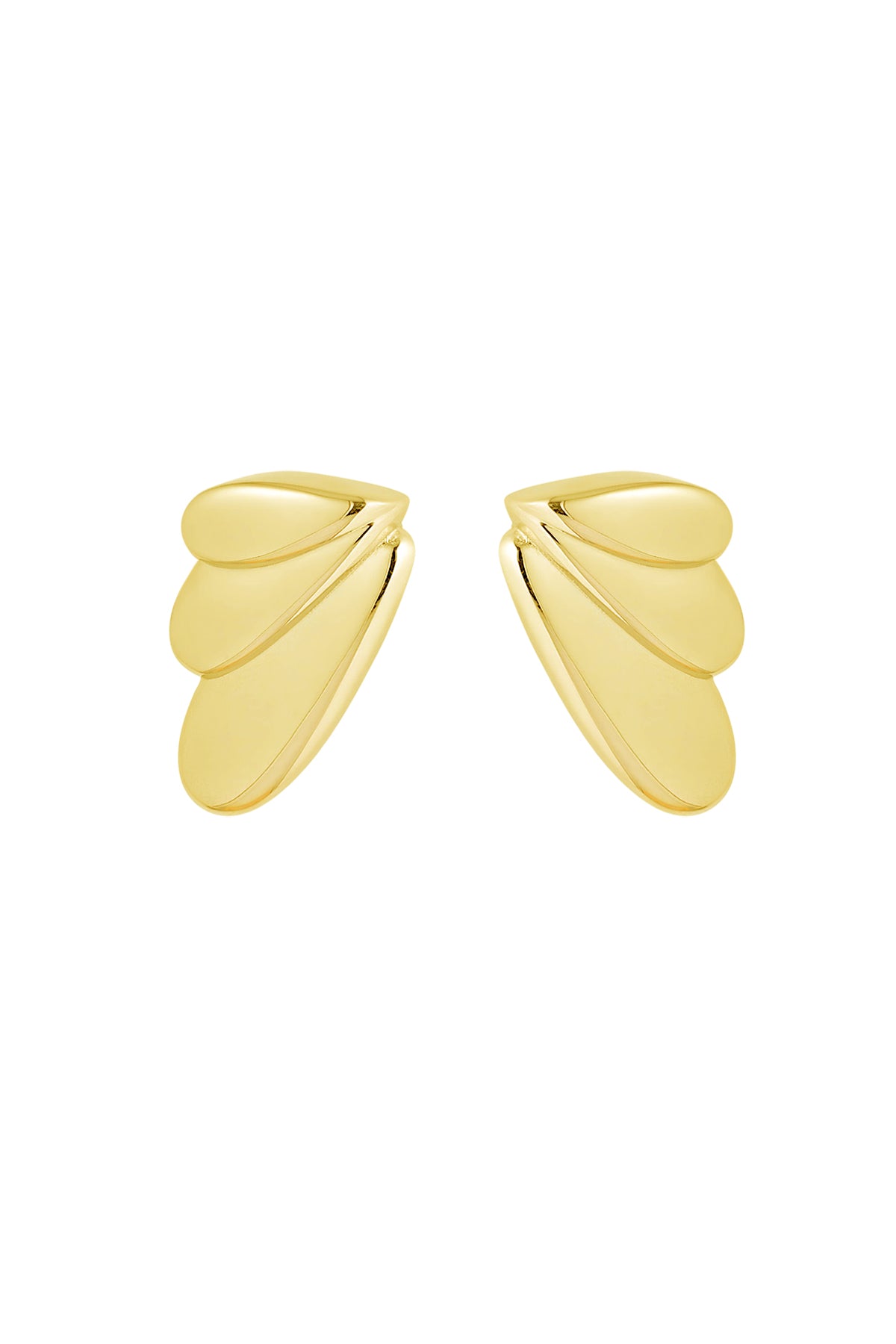 Earrings summer wings - gold