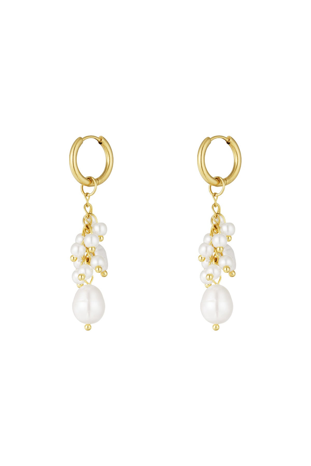 Earring golden touch - Gold color