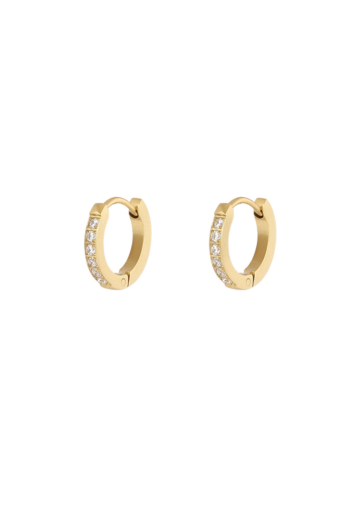 Diamond dazzle earrings - gold