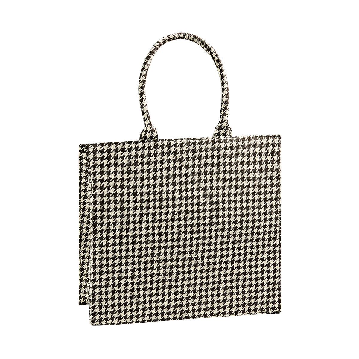 Pied de poule shopper - beige
