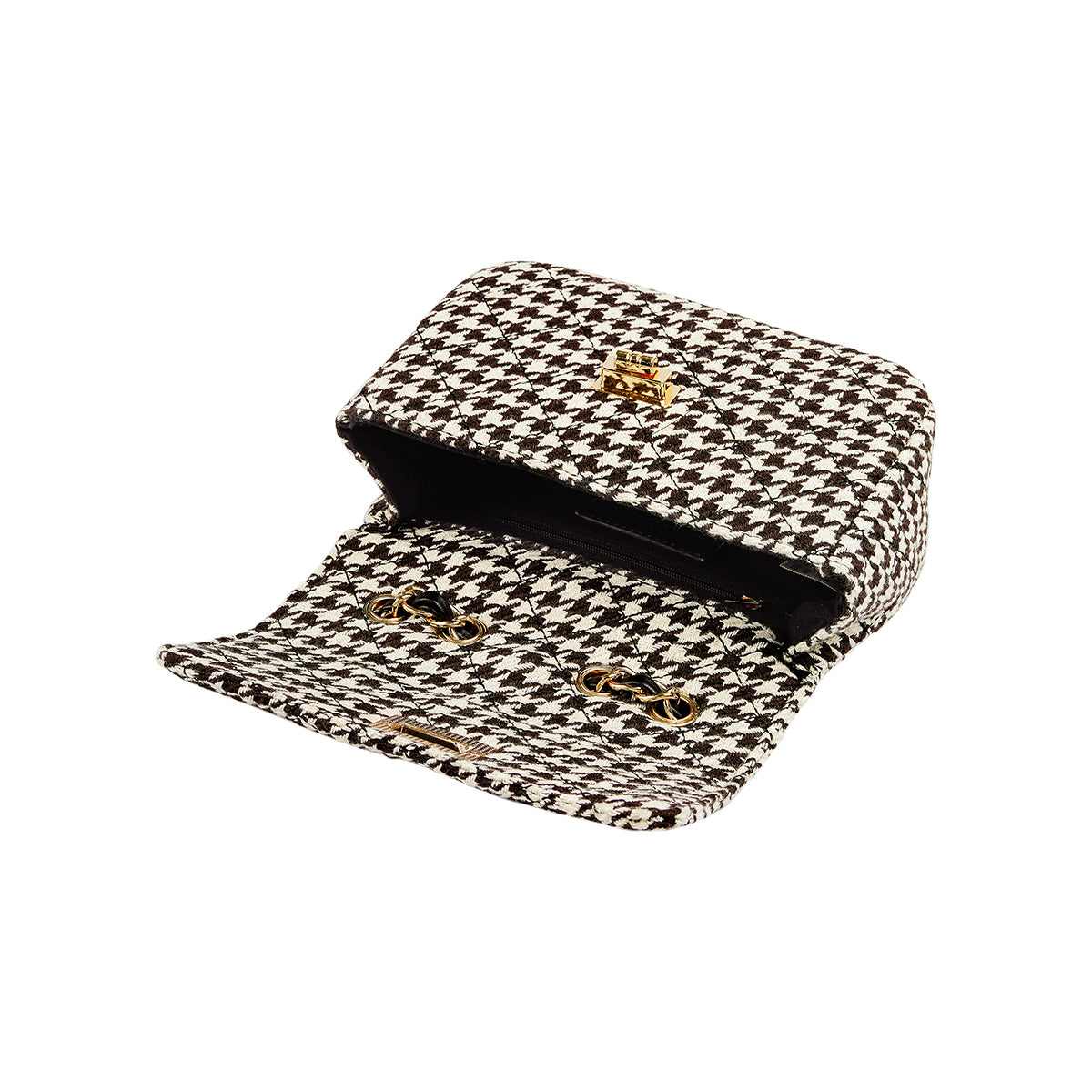 Pied de Poule bag - wit