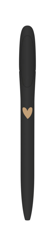 Pen | Black with a Golden Heart