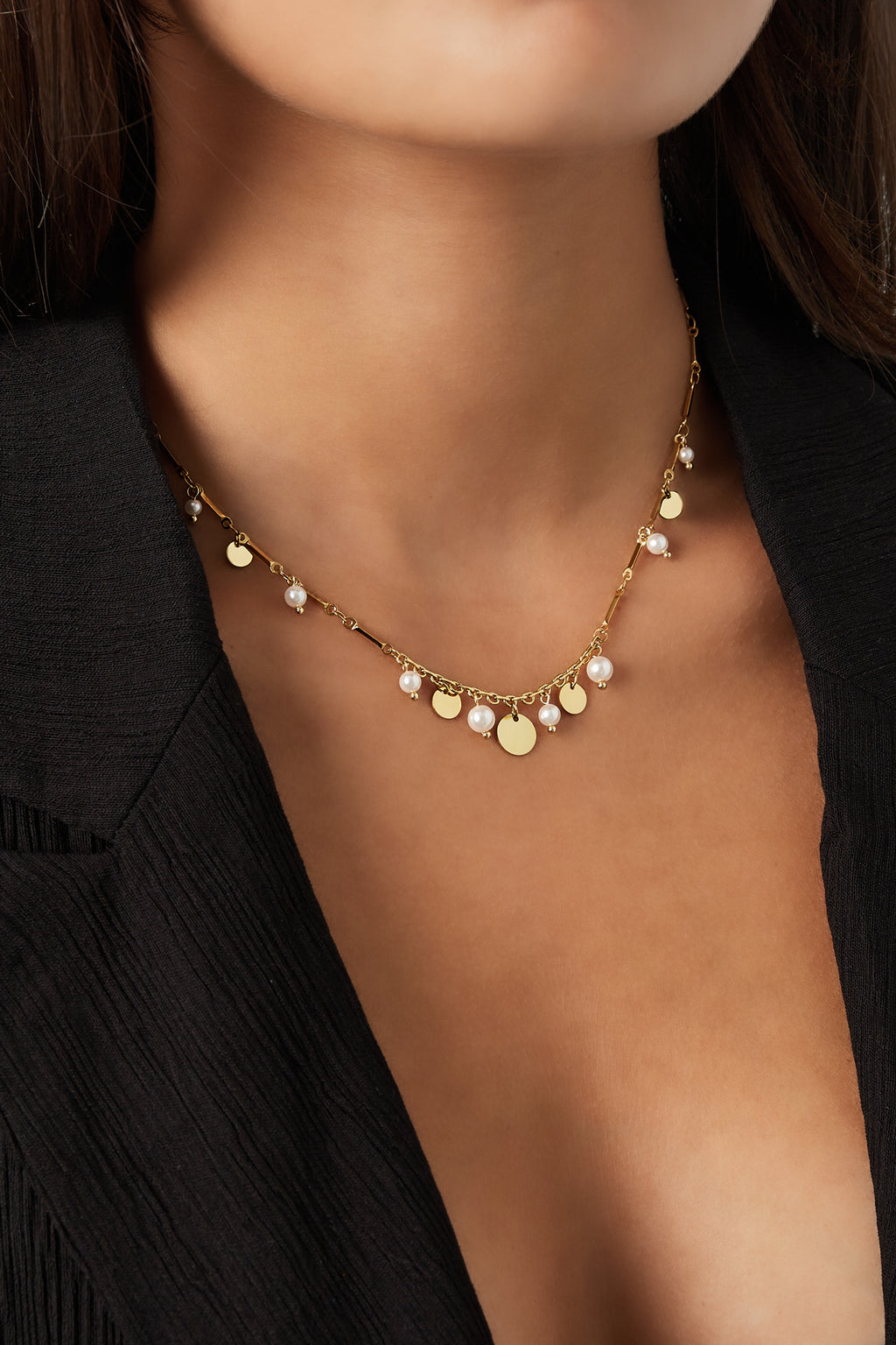 Coined elegance necklace - gold