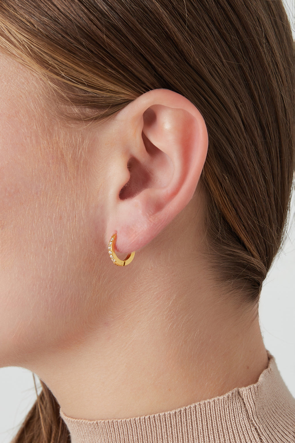 Diamond dazzle earrings - gold