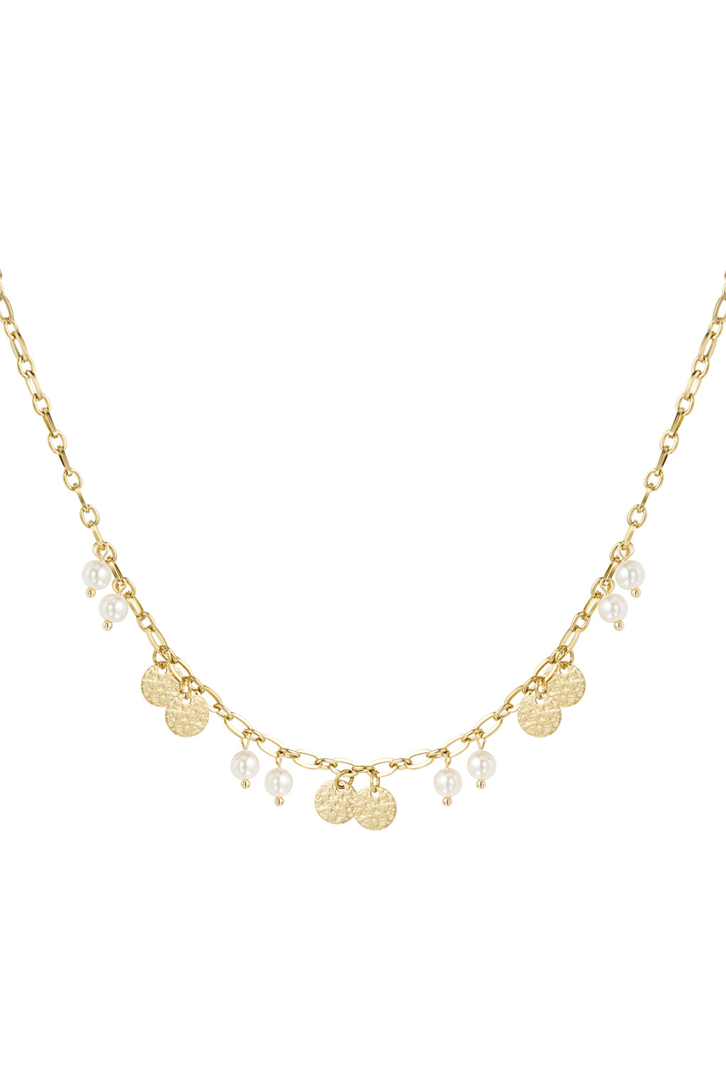 Lucky pearls necklace - gold