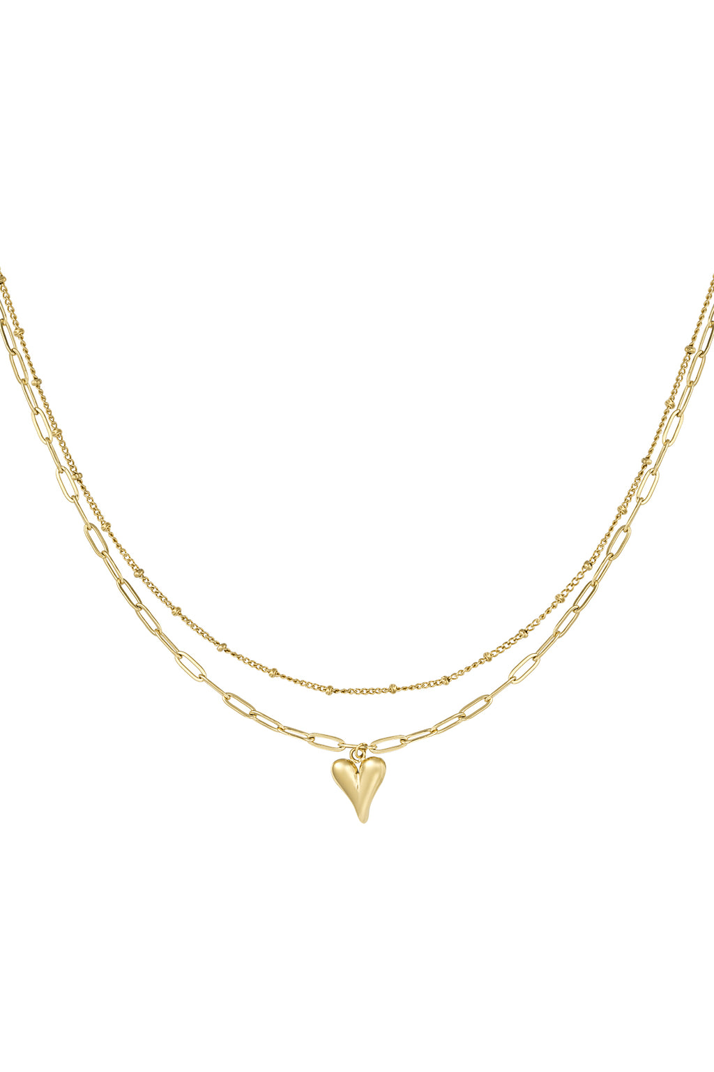 Loving layers necklace - Gold color