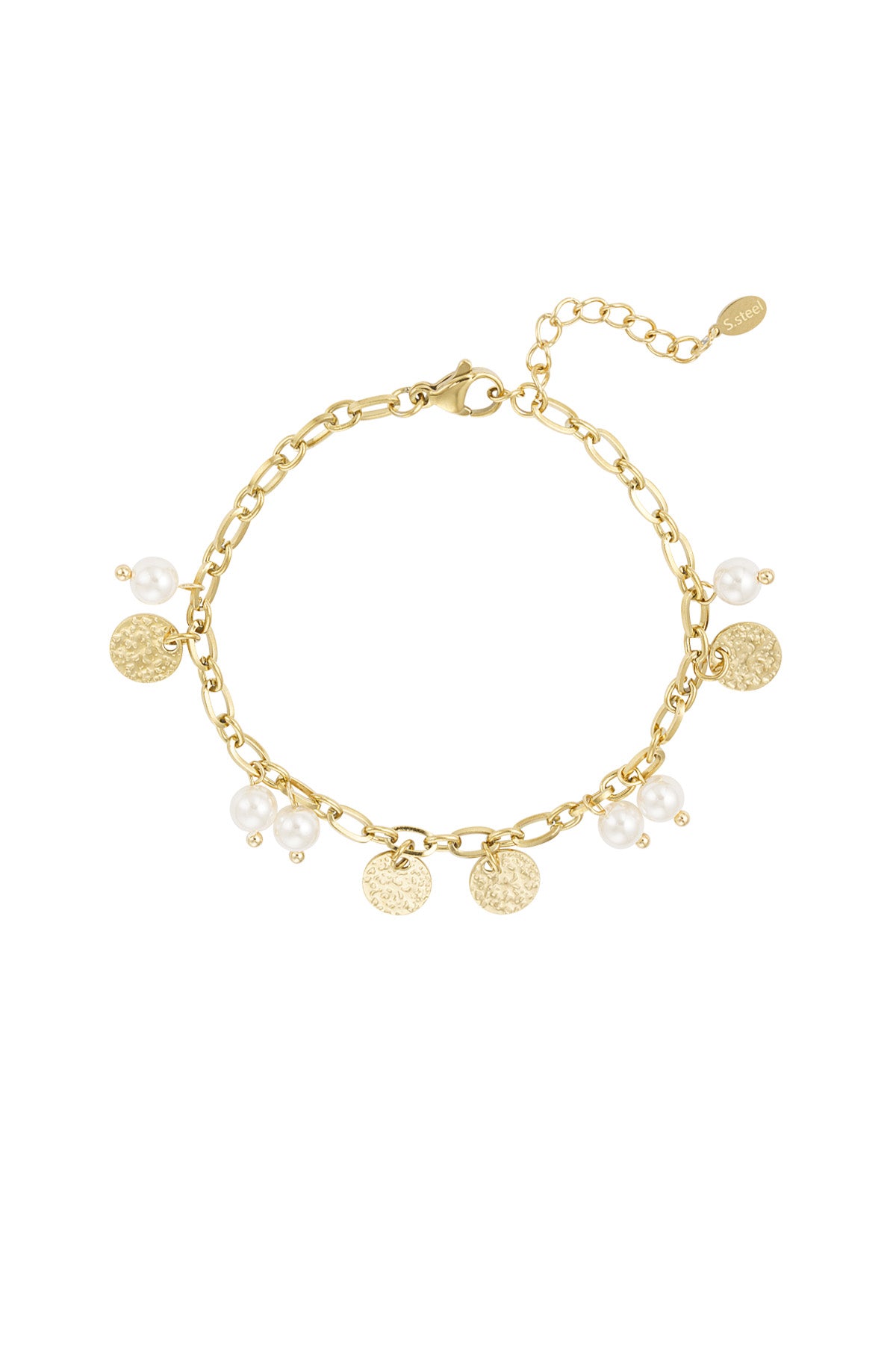 Lucky pearls bracelet - gold