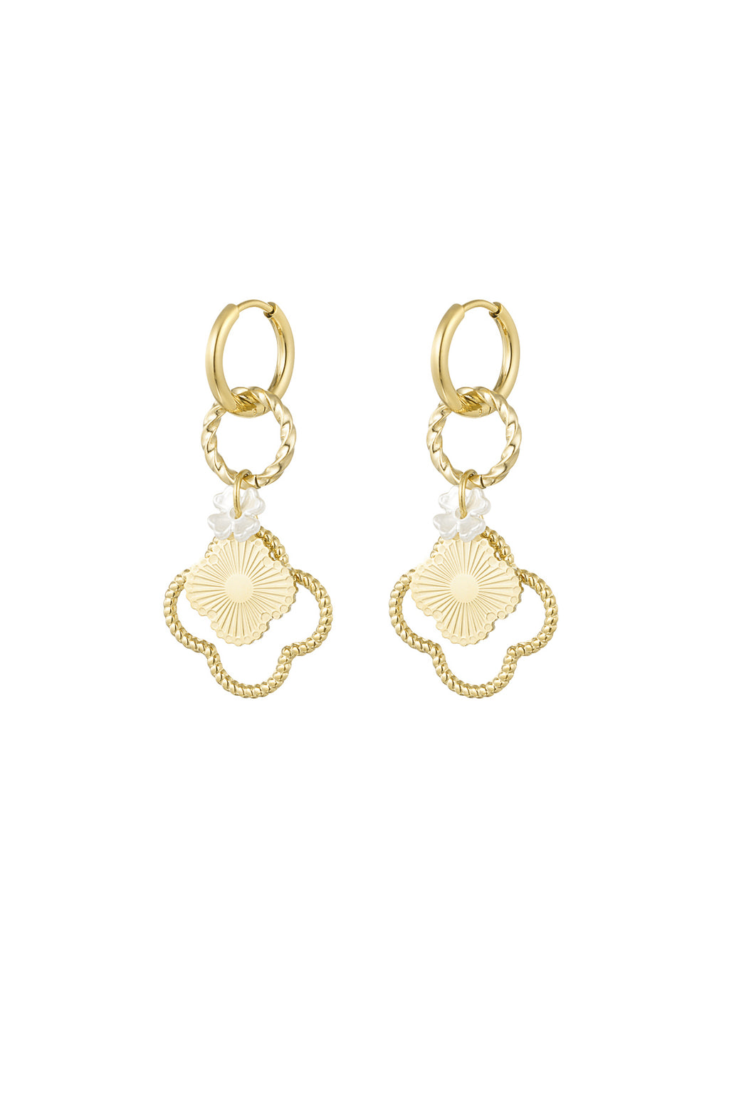Clover dreams earrings - gold