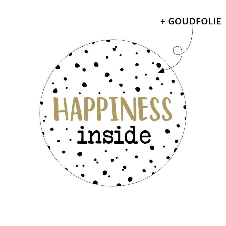 Sticker - Happiness inside - per 10