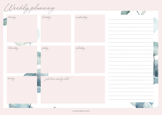 Weekly Planner | Pink & Green Collection