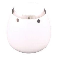 Burner Vase White Silver