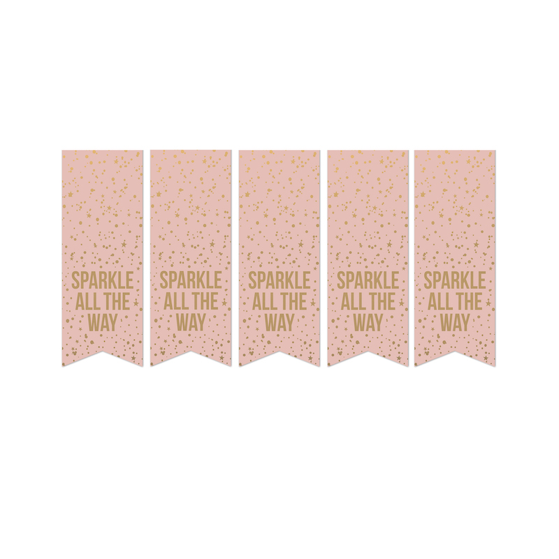 Sticker - Sparkle all the way - per 10