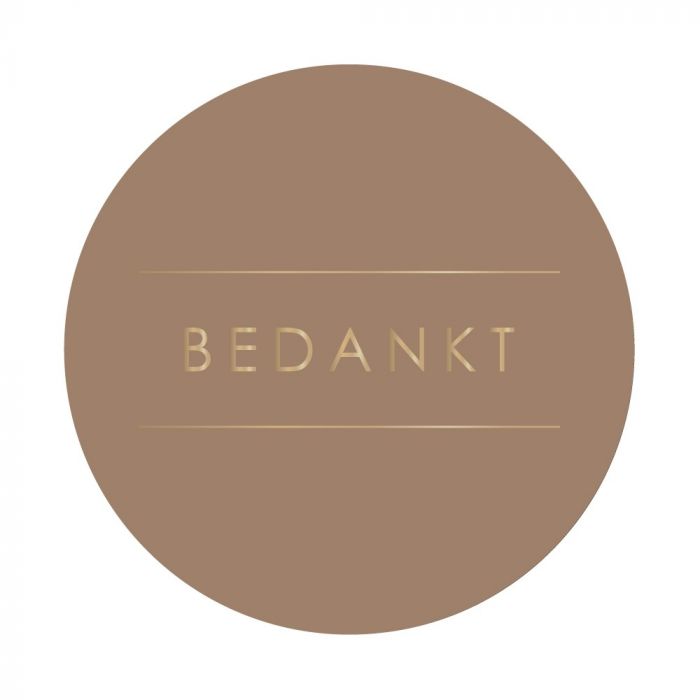 Sticker - Bedankt Terra - per 10